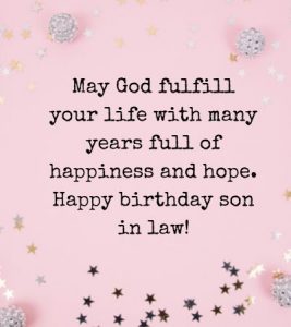 35 Religious Birthday Wishes for Son in Law 2024 - Mzuri Springs