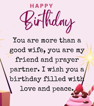 30 Christian Birthday Wishes for Wife 2024 - Mzuri Springs
