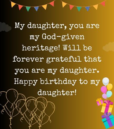 50+ Christian Birthday Wishes for Daughter 2024 - Mzuri Springs